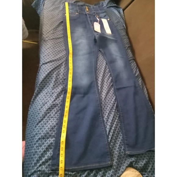 CUTIE PIE JEANS COLOR DARK DEMIN SIZE (15) STRETCH, FLARED - Picture 5 of 7